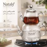 ست کتری قوری ناتالی تمام پیرکس کارتن 8 عددی موجود